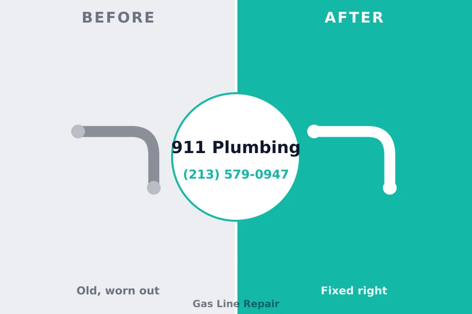 Before and after: plumbing repair Hemphill, TX